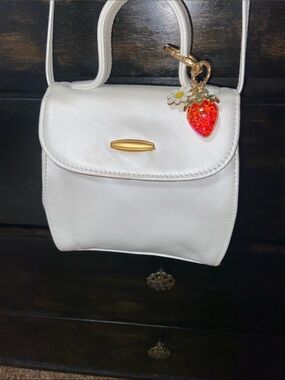 Liz Claiborne Mini Crossbody Bag with Strawberry Charm
